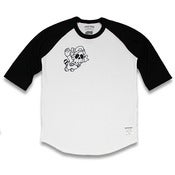 Image of Ghostface BaseBall Tee (white/black)