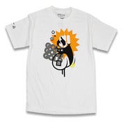 Image of Happy Fun Time Tee (white/orange)