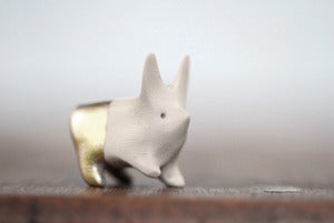 Image of Action Bunny With Shiny Gold Pants