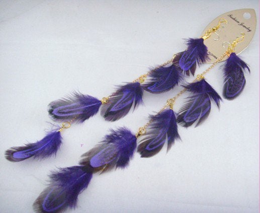 Dangle Feather Earrings