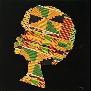 Image of Framed Heads - Myself When I'm Great (kente)
