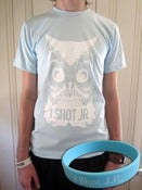 Image of Blue "Hipster Owl" Tee