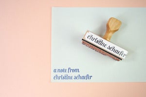 Image of From the desk of custom stamp