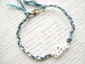 Image of Silver Love Petite Friendship Bracelet  
