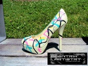 Image of "Cosmic Dreams" Customized High Heels (size 8)