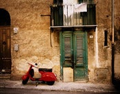 Image of Red Vespa