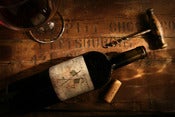 Image of Bottle and Corkscrew