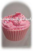 Image of raspberry kids party cupcake soap