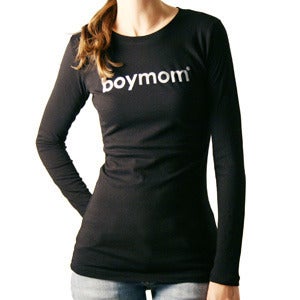 Image of boy logo l/s blk