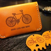 Image of Drive Less Ride More Leather Wallet
