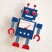 Image of Retro Robot Brooch