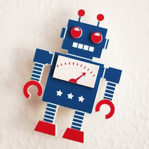 Image of Retro Robot Brooch