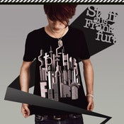 Image of TypeScraper City • Male • Scooped Neck • Black