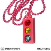 Image of Pink Traffic Light Necklace