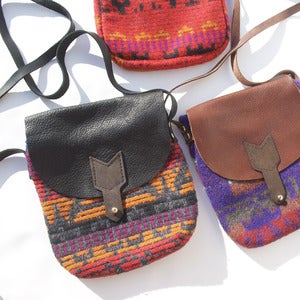 Image of Arrow Satchels <br>Grey Pyramid