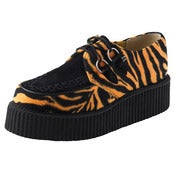 Image of Tiger Fabric Fur And Black Suede Mondo 2'' Creeper 