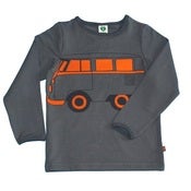 Image of grey campervan long sleeve t-shirt, by Småfolk