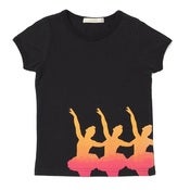 Image of black ballerinas t-shirt, by Green Eyed Monster