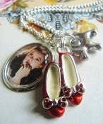 Image of ♥ Dorothy ~ Wizard of Oz ruby slipper necklace ~ SMALL size charm ♥