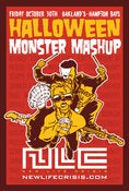 Image of New Life Crisis - Halloween Monster Mashup Poster (Oaklands)