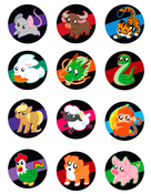 Image of Chinese Zodiac Buttons