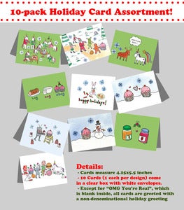 Image of 2012 10-pack CakeSpy Holiday Card Assortment Box