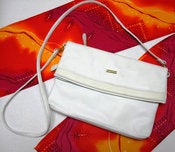 Image of Vintage Via Piaggi White Leather Purse