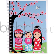 Image of CLEARANCE 50% OFF-Mini Notebook/Japanese Doll-WAS $5.95 NOW ONLY