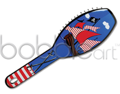 Image of CLEARANCE 50% OFF-Hair Brush/Pirate- WAS $15.95 NOW ONLY 