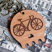 Image of Skull Bicycle Necklace