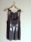 Image of Women's Tank with Skull Design - Tri-Coffee