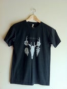 Image of Men's Tee with Skull Design - Tri-Black