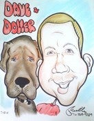Image of PEOPLE & PET Caricatures Color (Sent to your Home)