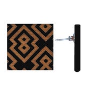 Image of etched wooden square islamic stud