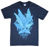 Image of "Whales" Tee (Black Shirt • Blue Inks)