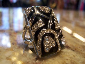 Image of Silver/Black Ring