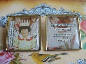 Image of ♥~ Spoiled Rotten Fairy ~ FRIEND FAIRIES ~ DUO brooch set ~♥