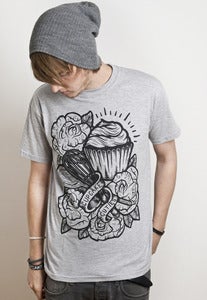 Image of Tattoo Cupcake - Grey