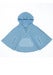 Image of BABY FRENCH TERRY HOODED PONCHO - BLUE SHADOW