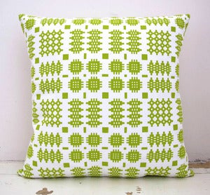 Image of Organic Welsh Blanket Print Cushion