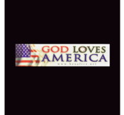 Image of God Loves America Magnet