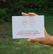 Image of CUSTOM DESIGNED save the dates