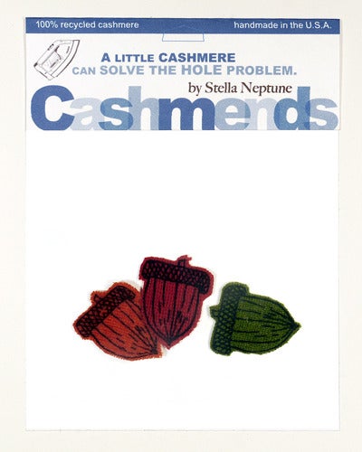 Image of Iron-on Cashmere Acorns - Brilliant Autumn