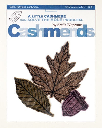 Image of Iron-on Cashmere Leaves - Late Autumn