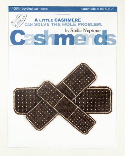 Image of Iron-on Cashmere Band-Aid - Brown