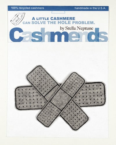 Image of Iron-on Cashmere Band-Aid - Light Grey
