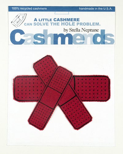 Image of Iron-on Cashmere Band-Aid - Classic Red