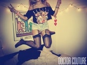 Image of "GUITAR COLLECTION" BACKLESS CROP TOP