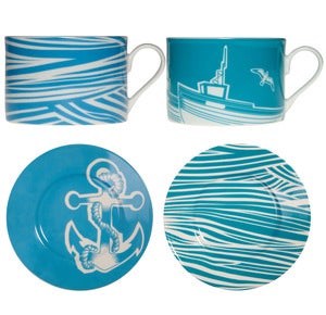 Image of Whitby Porcelain - Tea Cups Set