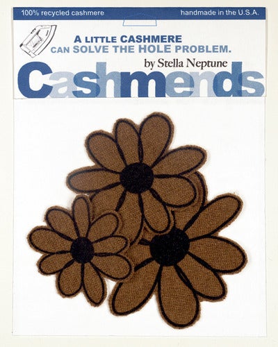 Image of Iron-on Cashmere Flower - Brown